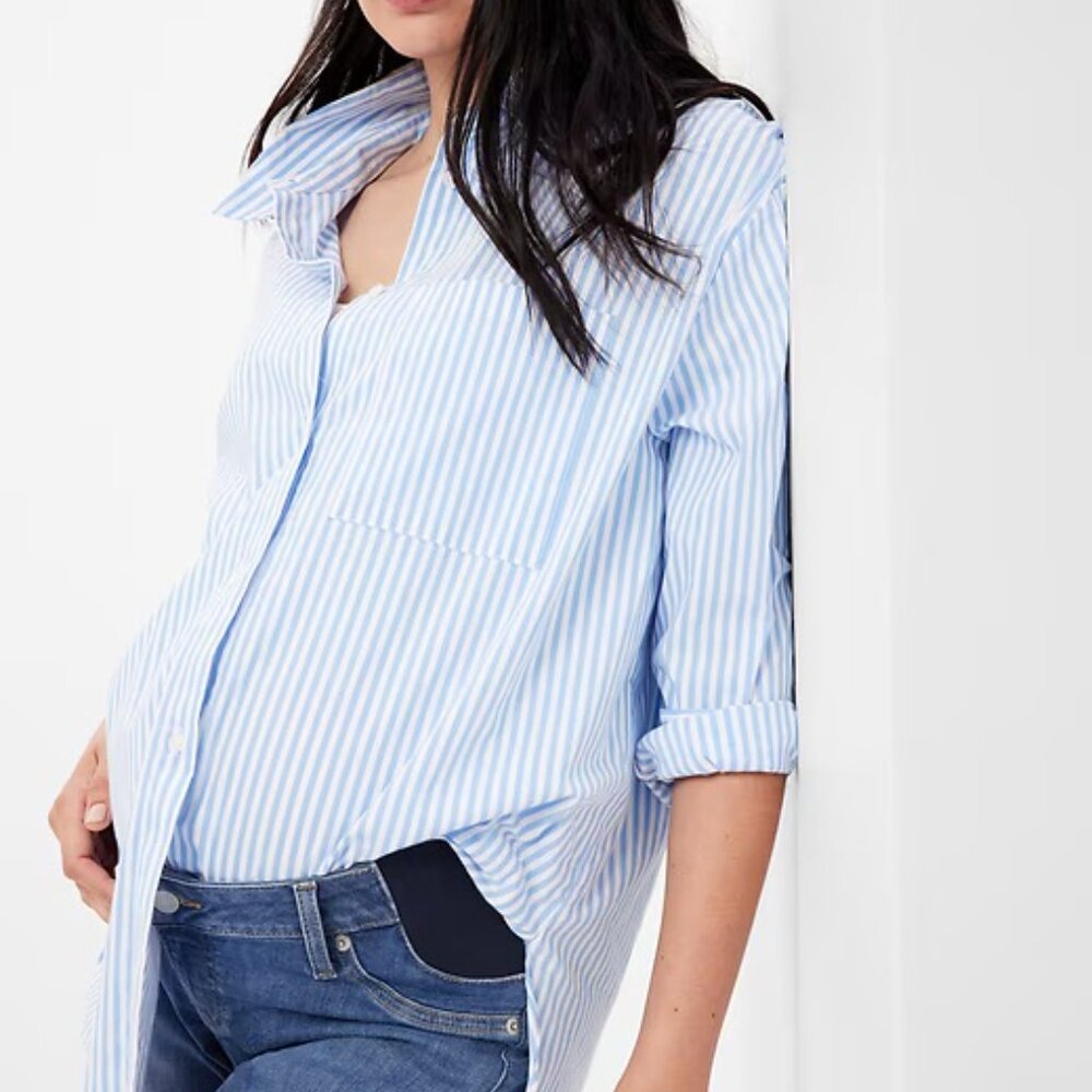 Maternity Inset Panel Cheeky Straight Jeans - Picture 4 of 7